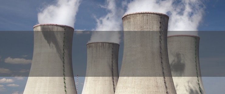 Banner - jaderná elektrárna