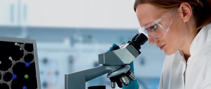 Banner výzkum laborantka