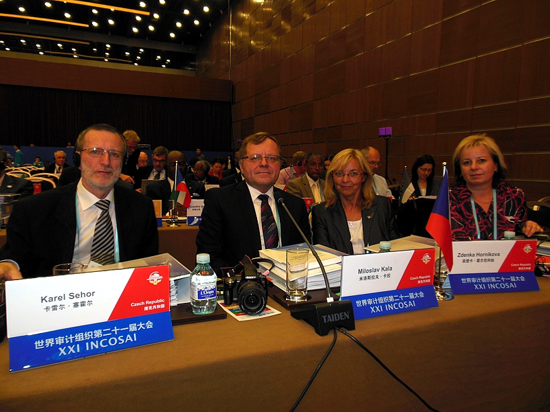 Zástupci NKÚ na kongresu INTOSAI - Peking, říjen 2013