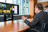 President Kala during online meeting